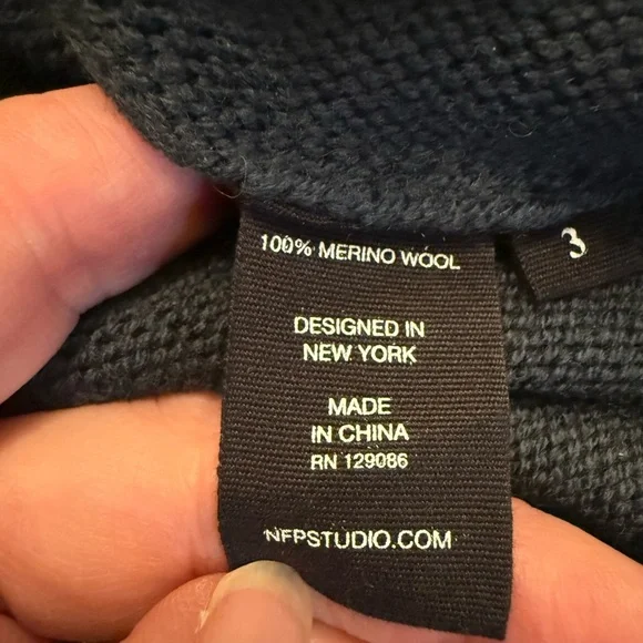 NFP Studios Convertible Cardigan w/ Detachable Wrist Cuffs 100% Cotton. - Picture 5 of 11